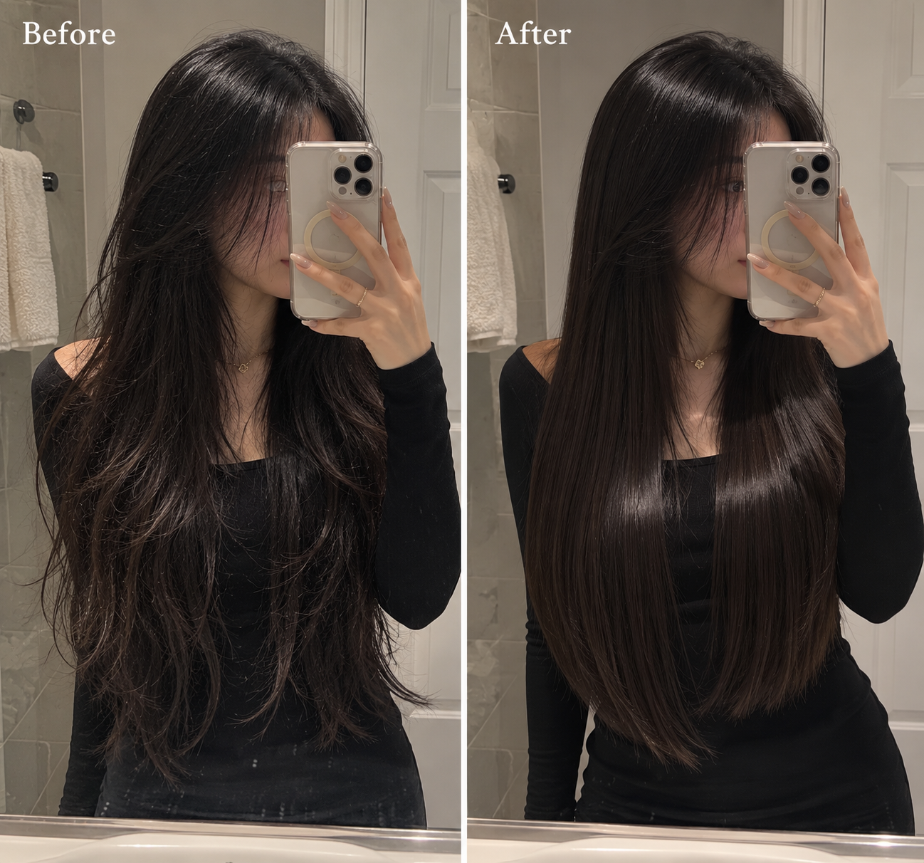 Fine, wavy blonde