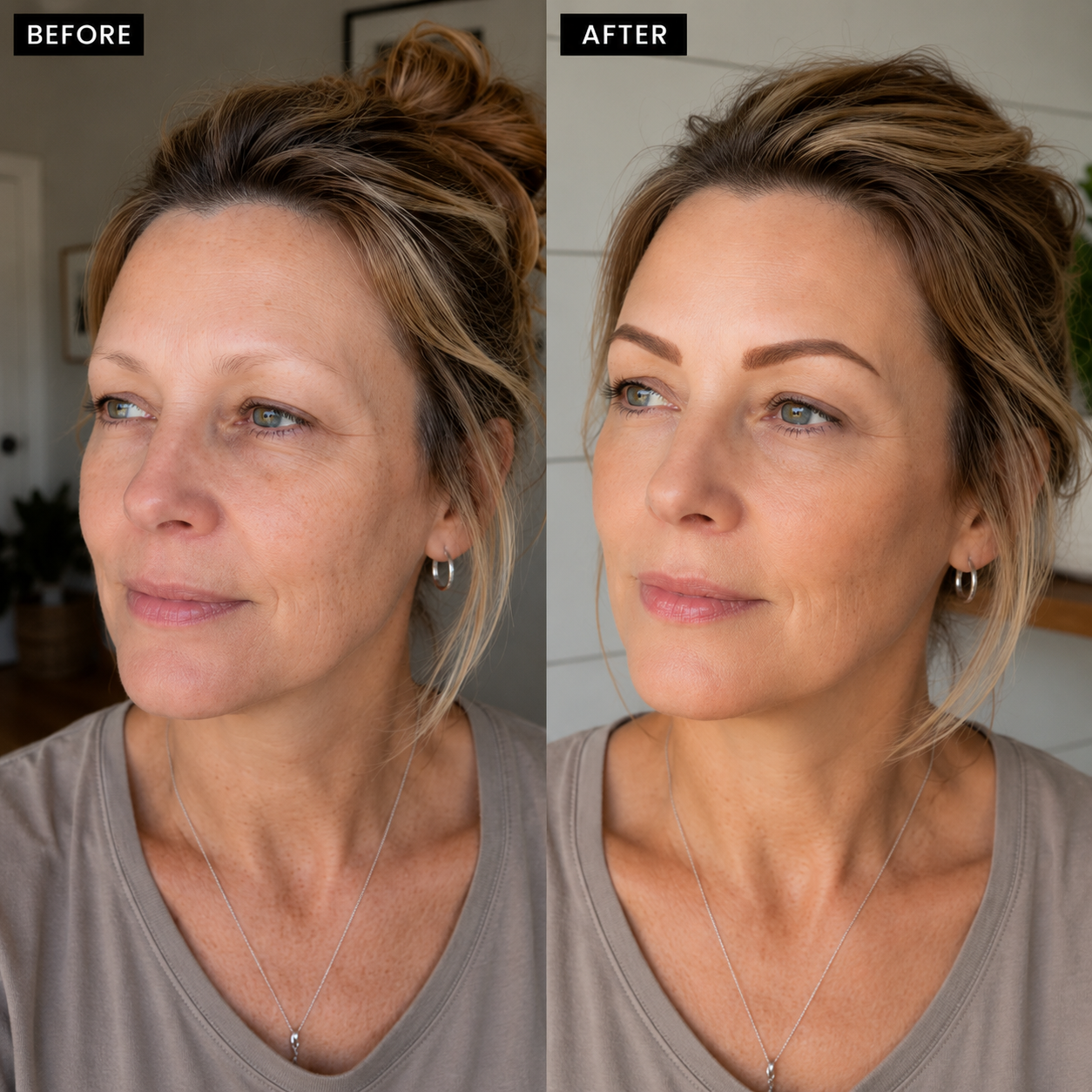 Sparse, uneven brows