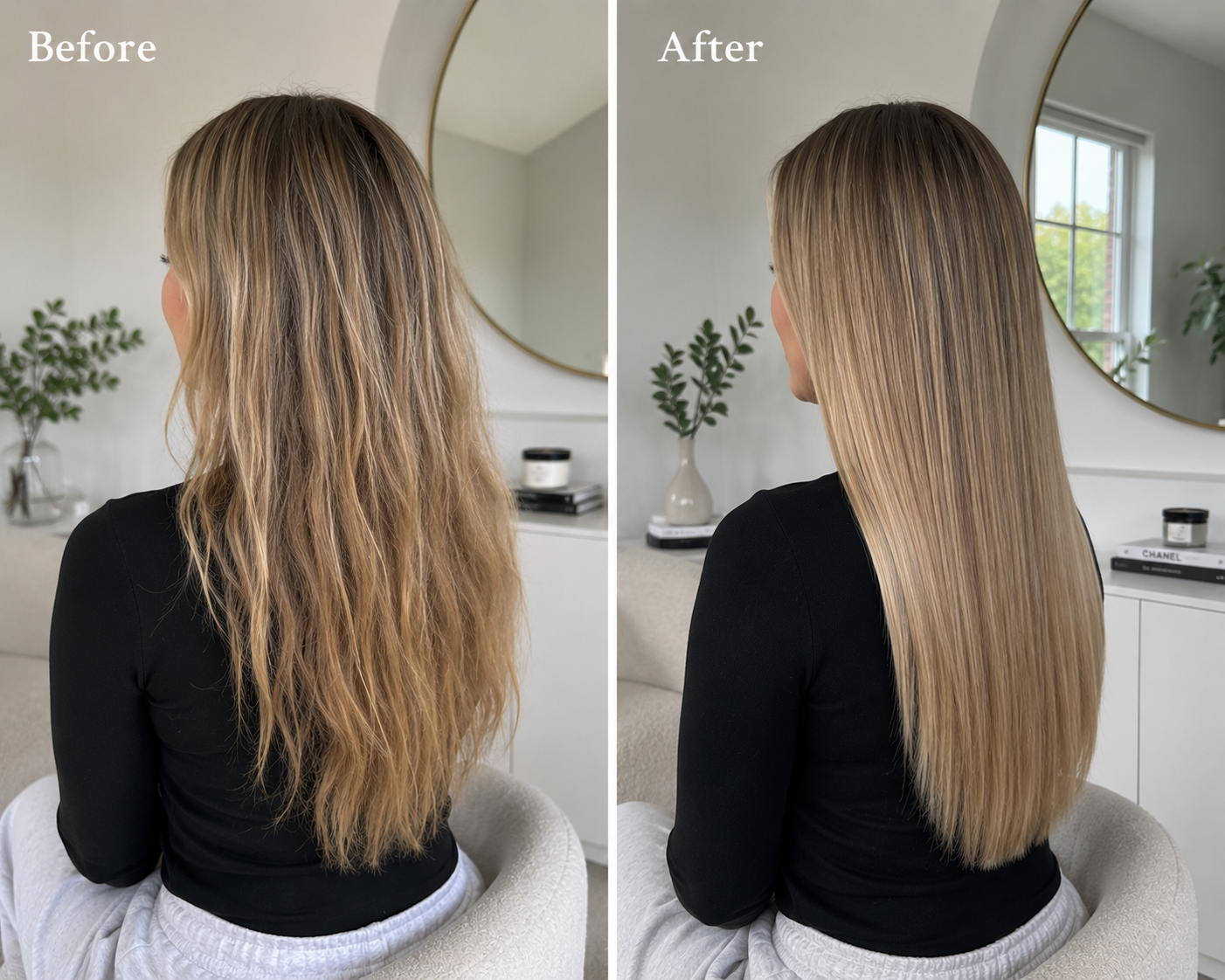 Fine, wavy blonde